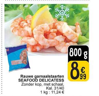 Cora Rauwe garnaalstaarten seafood delicatess aanbieding