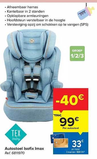 Autostoel isofix imax