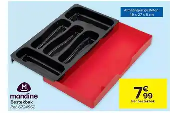 Carrefour Mandine bestekbak aanbieding