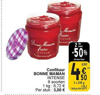 Cora Confituur bonne maman aanbieding