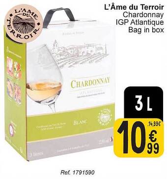 Cora L'âme du terroir chardonnay igp atlantique aanbieding