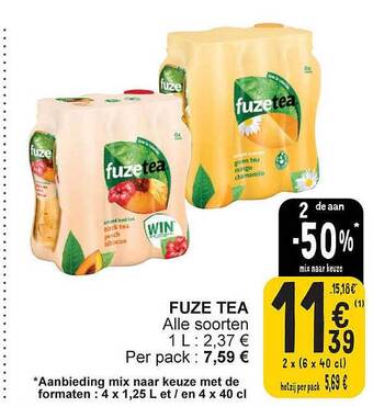 Cora Fuze tea aanbieding