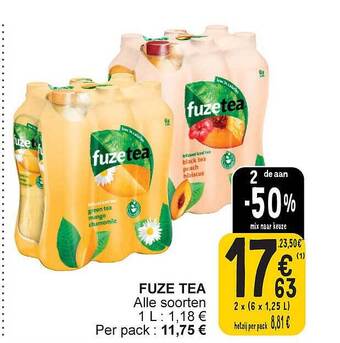 Cora Fuze tea aanbieding