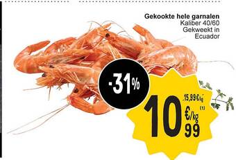 Cora Gekookte hele garnalen aanbieding