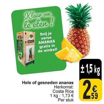 Hele of gesneden ananas