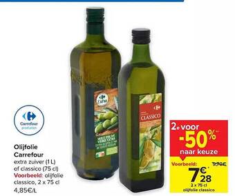 Carrefour Olijfolie aanbieding