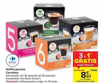 Carrefour Koffiecapsules aanbieding