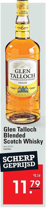 Sligro Glen talloch blended scotch whisky aanbieding