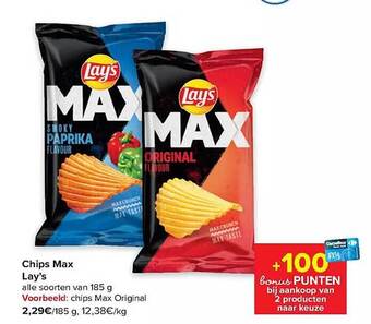 Carrefour Chips max lay's aanbieding