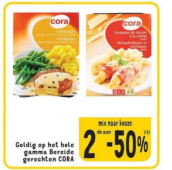 Cora Bereide gerechten cora aanbieding