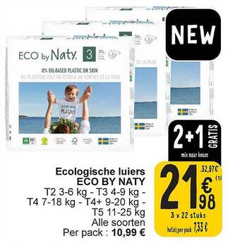 Cora Ecologische luiers eco by naty aanbieding