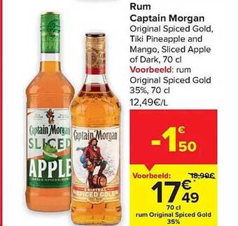 Carrefour Rum captain morgan aanbieding
