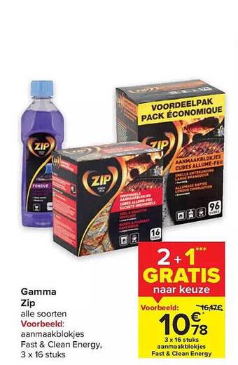 Carrefour Gamma zip aanbieding