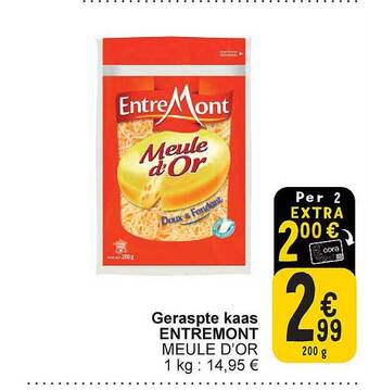 Cora Geraspte kaas entremont aanbieding