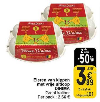 Cora Eieren van kippen met vrije uitloop dinima aanbieding