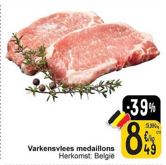 Cora Varkensvlees medaillons aanbieding