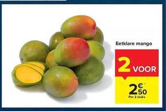 Carrefour Eetklare mango aanbieding