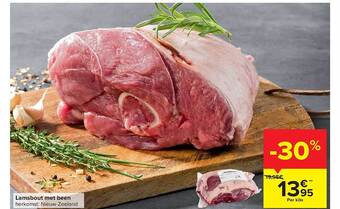 Carrefour Lamsbout met been aanbieding