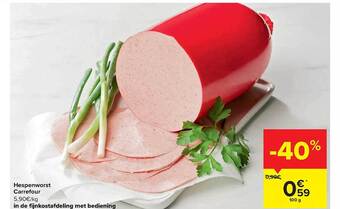 Carrefour Hespenworst aanbieding