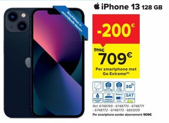 Carrefour iPhone 13 128GB aanbieding