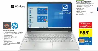 Carrefour HP 15S-EQ3013NB aanbieding