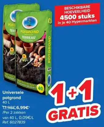 Carrefour Universele potgrond 40L aanbieding