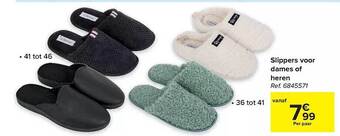 Hyper Carrefour Slippers voor dames of heren aanbieding