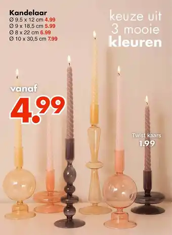 Kandelaar, twist kaars