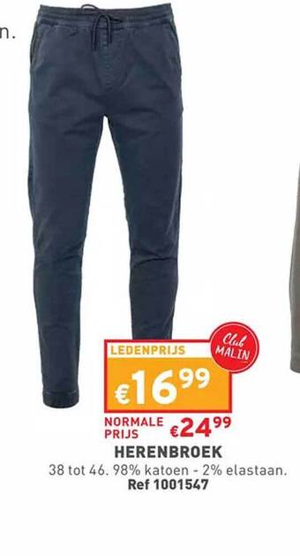 Trafic Herenbroek aanbieding
