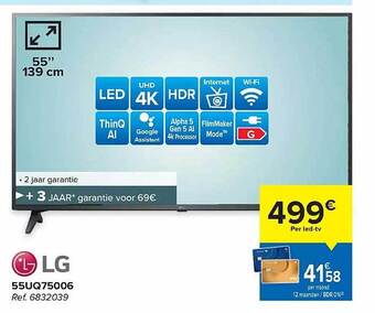 Hyper Carrefour Lg ledtv aanbieding