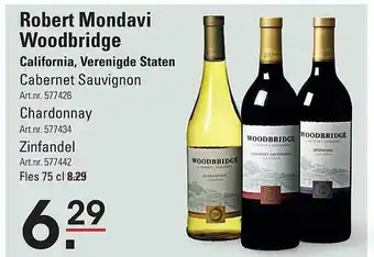 Sligro Robert mondavi woodbridge aanbieding