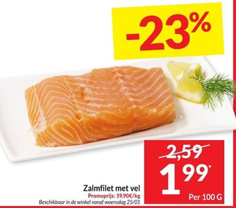 Intermarché Zalmfilet met vel aanbieding