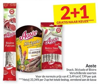 Intermarché Aoste Snack, Stickado of Bistro aanbieding