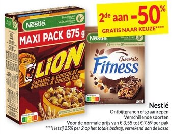 Intermarché Nestle Ontbijtgranen of graanrepen aanbieding