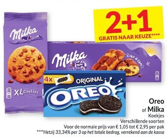 Intermarché Oreo of Milka aanbieding