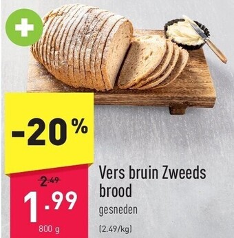 ALDI Vers bruin zweeds brood aanbieding