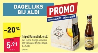ALDI Tripel karmeliet, 6 st. aanbieding