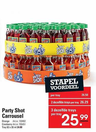 Sligro Party shot carrousel aanbieding