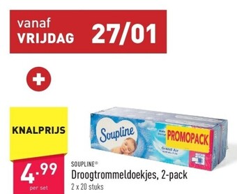 ALDI Droogtrommeldoekjes, 2-pack aanbieding