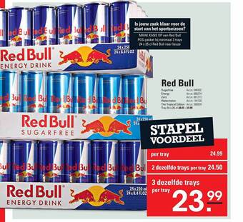 Sligro Red bull aanbieding