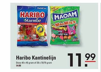 Sligro Haribo kantinelijn aanbieding