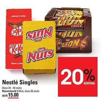 Sligro Nestlé singles aanbieding