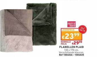 Trafic Flanellen plaid aanbieding