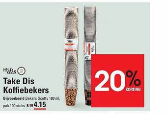 Sligro Take dis koffiebekers aanbieding