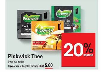 Sligro Pickwick thee aanbieding