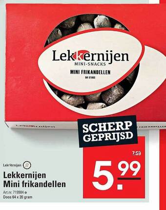 Sligro Lekkernijen mini frikandellen aanbieding