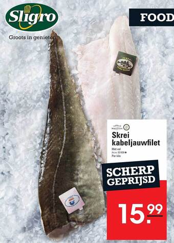 Sligro Skrei kabeljauwfilet aanbieding