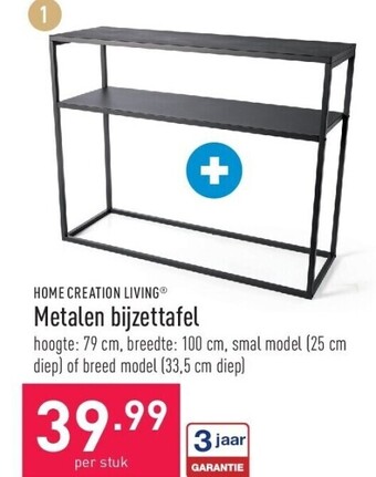 ALDI Metalen bijzettafel aanbieding