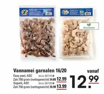 Sligro Vannamei garnalen 16-20 aanbieding