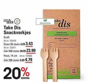 Sligro Take dis snackvorkjes aanbieding